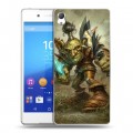 Дизайнерский пластиковый чехол для Sony Xperia Z3+ World of warcraft