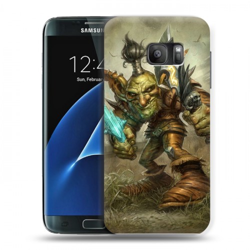 Дизайнерский силиконовый с усиленными углами чехол для Samsung Galaxy S7 World of warcraft