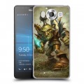 Дизайнерский пластиковый чехол для Microsoft Lumia 950 World of warcraft