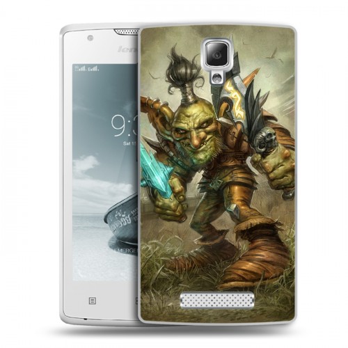 Дизайнерский пластиковый чехол для Lenovo A1000 World of warcraft