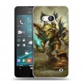 Дизайнерский пластиковый чехол для Microsoft Lumia 550 World of warcraft