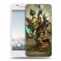 Дизайнерский пластиковый чехол для HTC One A9 World of warcraft