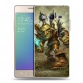 Дизайнерский пластиковый чехол для Samsung Z3 World of warcraft