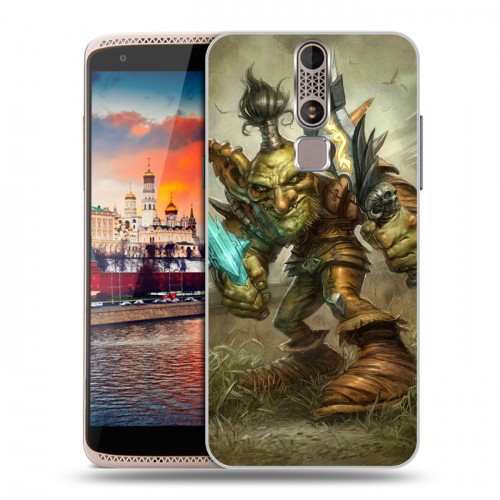 Дизайнерский пластиковый чехол для ZTE Axon Mini World of warcraft