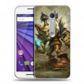 Дизайнерский пластиковый чехол для Lenovo Moto G World of warcraft