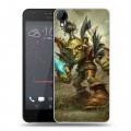 Дизайнерский пластиковый чехол для HTC Desire 825 World of warcraft