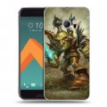 Дизайнерский пластиковый чехол для HTC 10 World of warcraft