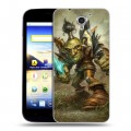 Дизайнерский пластиковый чехол для ZTE Blade A510 World of warcraft