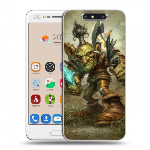 Дизайнерский пластиковый чехол для ZTE Blade V8 World of warcraft