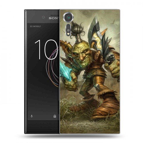 Дизайнерский пластиковый чехол для Sony Xperia XZs World of warcraft