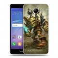 Дизайнерский пластиковый чехол для Huawei Y3 (2017) World of warcraft