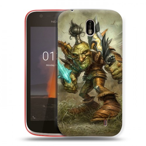 Дизайнерский пластиковый чехол для Nokia 1 World of warcraft