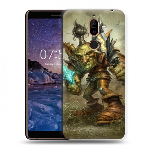 Дизайнерский пластиковый чехол для Nokia 7 Plus World of warcraft