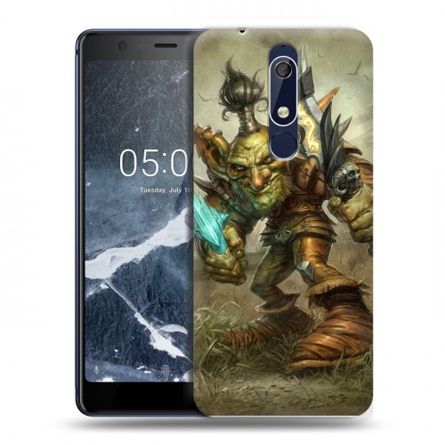 Дизайнерский пластиковый чехол для Nokia 5.1 World of warcraft