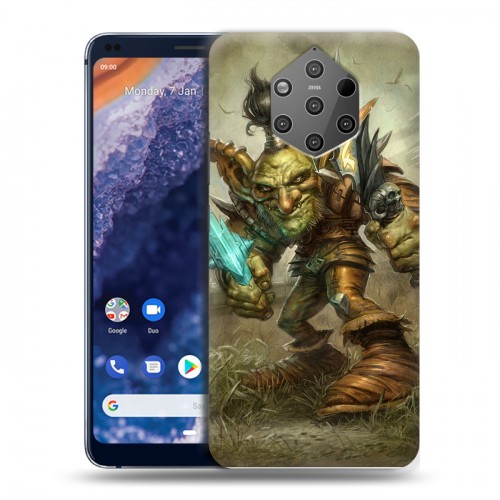 Дизайнерский силиконовый чехол для Nokia 9 PureView World of warcraft