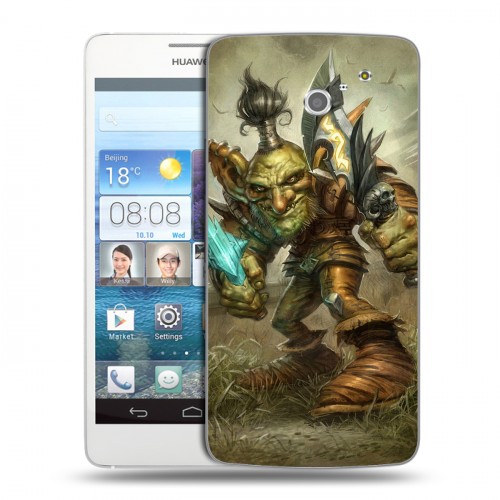 Дизайнерский пластиковый чехол для Huawei Ascend D2 World of warcraft