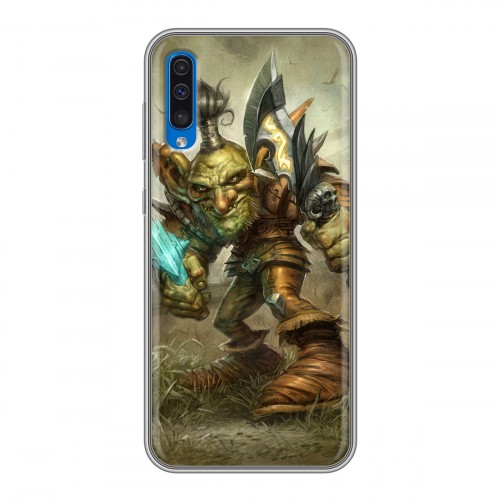 Дизайнерский пластиковый чехол для Samsung Galaxy A50 World of warcraft