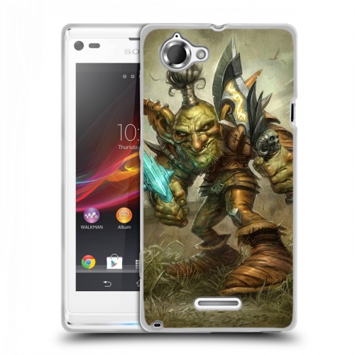 Дизайнерский пластиковый чехол для Sony Xperia L World of warcraft