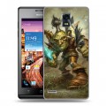 Дизайнерский пластиковый чехол для Huawei Ascend P1 World of warcraft