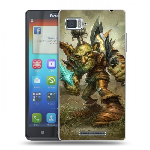 Дизайнерский пластиковый чехол для Lenovo Vibe Z World of warcraft