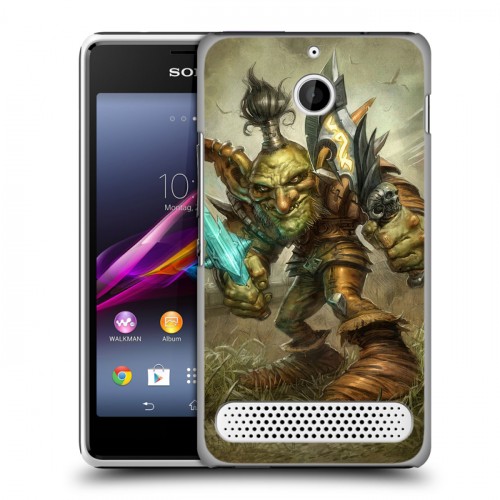 Дизайнерский силиконовый чехол для Sony Xperia E1 World of warcraft