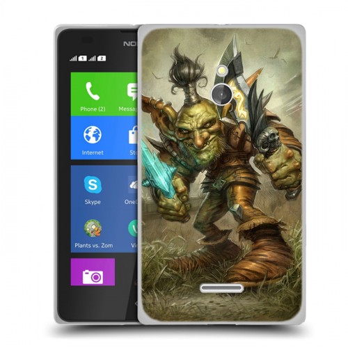 Дизайнерский силиконовый чехол для Nokia XL World of warcraft