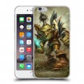 Дизайнерский силиконовый чехол для Iphone 6 Plus/6s Plus World of warcraft