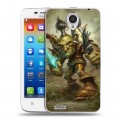 Дизайнерский пластиковый чехол для Lenovo S650 Ideaphone World of warcraft