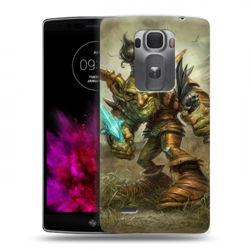 Дизайнерский пластиковый чехол для LG G Flex 2 World of warcraft