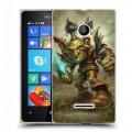 Дизайнерский пластиковый чехол для Microsoft Lumia 435 World of warcraft