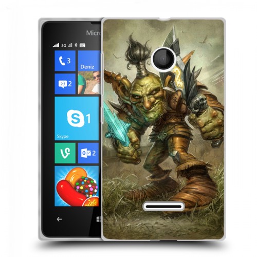 Дизайнерский пластиковый чехол для Microsoft Lumia 435 World of warcraft