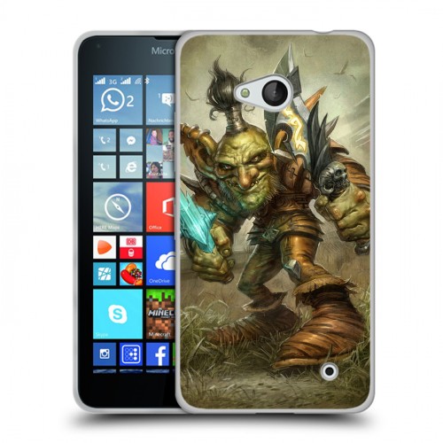 Дизайнерский пластиковый чехол для Microsoft Lumia 640 World of warcraft