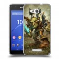 Дизайнерский пластиковый чехол для Sony Xperia E4g World of warcraft