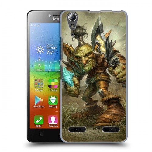 Дизайнерский пластиковый чехол для Lenovo A6000 World of warcraft