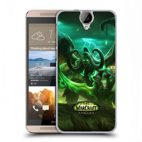 Дизайнерский пластиковый чехол для HTC One E9+ World of warcraft