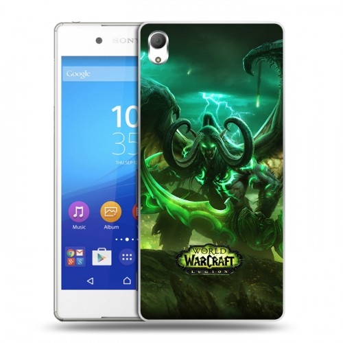 Дизайнерский пластиковый чехол для Sony Xperia Z3+ World of warcraft