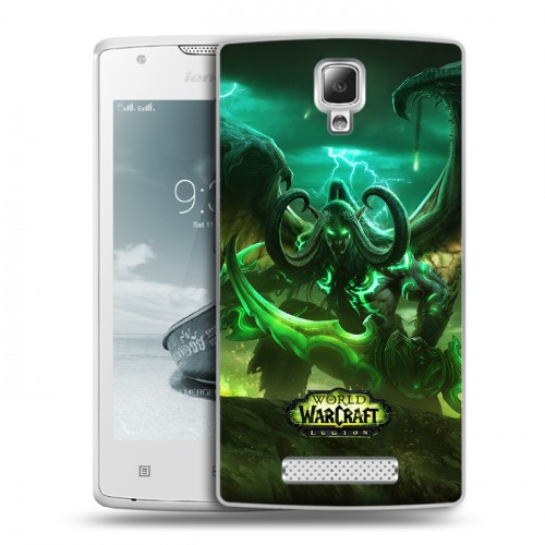 Дизайнерский пластиковый чехол для Lenovo A1000 World of warcraft