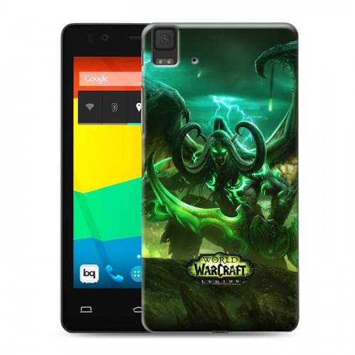 Дизайнерский силиконовый чехол для BQ Aquaris E4.5 World of warcraft