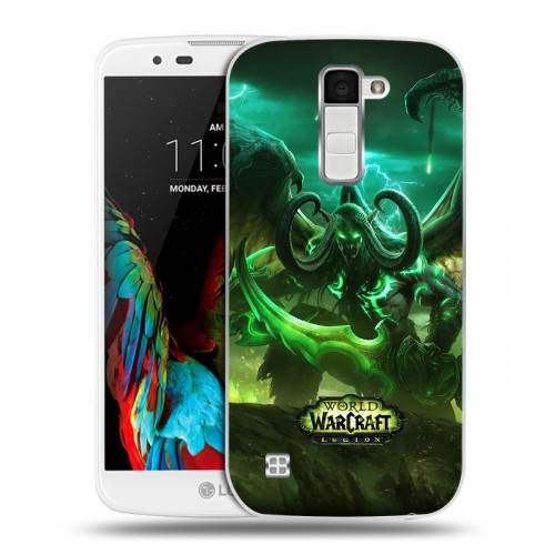 Дизайнерский пластиковый чехол для LG K10 World of warcraft