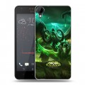 Дизайнерский пластиковый чехол для HTC Desire 825 World of warcraft