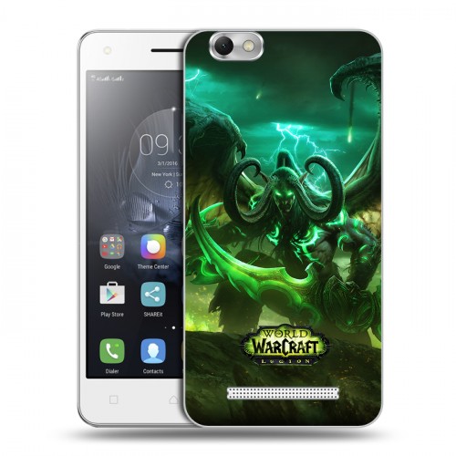 Дизайнерский силиконовый чехол для Lenovo Vibe C World of warcraft