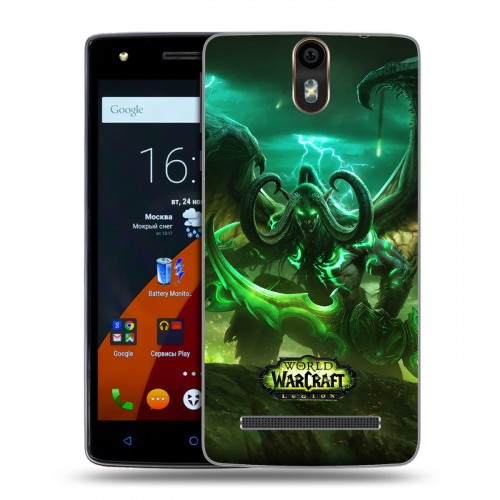 Дизайнерский силиконовый чехол для Wileyfox Storm World of warcraft