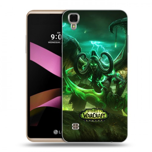 Дизайнерский пластиковый чехол для LG X Style World of warcraft