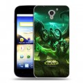 Дизайнерский пластиковый чехол для ZTE Blade A510 World of warcraft