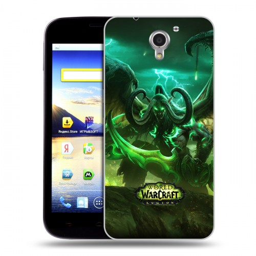 Дизайнерский пластиковый чехол для ZTE Blade A510 World of warcraft