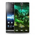 Дизайнерский пластиковый чехол для Sony Xperia S World of warcraft