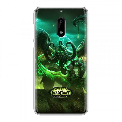 Дизайнерский пластиковый чехол для Nokia 6 World of warcraft