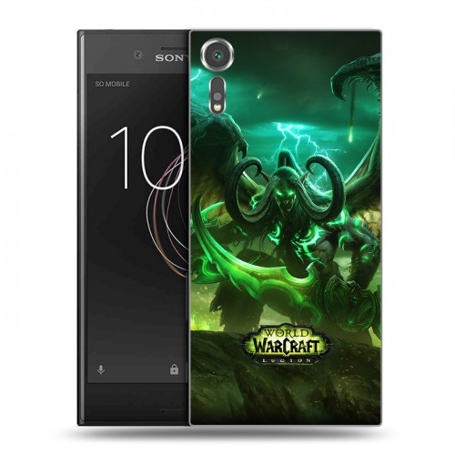 Дизайнерский пластиковый чехол для Sony Xperia XZs World of warcraft