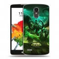 Дизайнерский пластиковый чехол для LG Stylus 3 World of warcraft