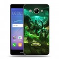 Дизайнерский пластиковый чехол для Huawei Y3 (2017) World of warcraft